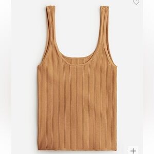 J. Crew Supersculpt scoopneck sweater-tank